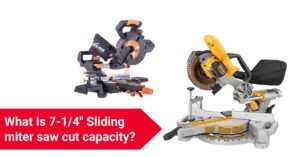 7-1/4'' Sliding miter saw cut capacity